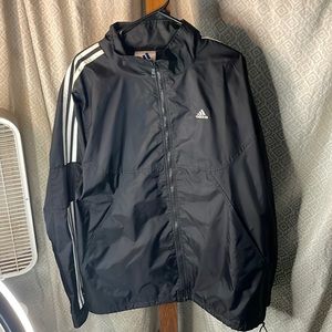 Adidas zip up wind breaker XL